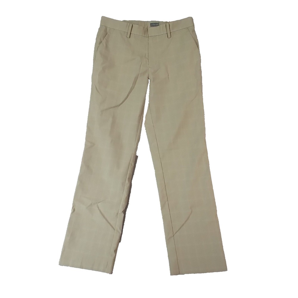 Ashworth Golf Pants Men 32x32 Tan Beige Khaki Flex Stretch Dri-Fit Straight Leg